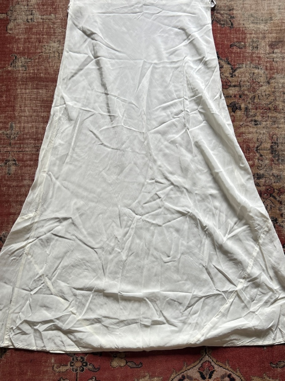 Antique 1930s/40s Cream Maxi Dress - Picture 3 of 5